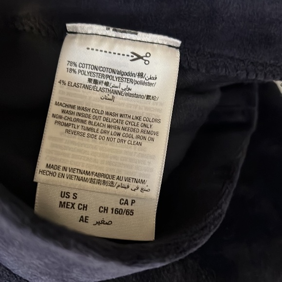 Juicy Couture Black Label Track stretch velour stirrup leggings size S Small NWT - Picture 9 of 9